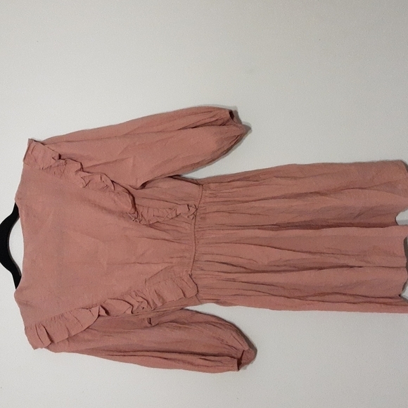 Zara women mini dress puff sleeve embroidery M lagenlook y2k Rodeo Festival Pink - Picture 7 of 11